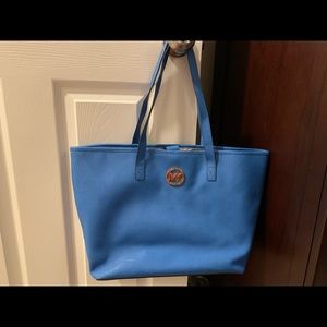 Blue Michael Kors satchel